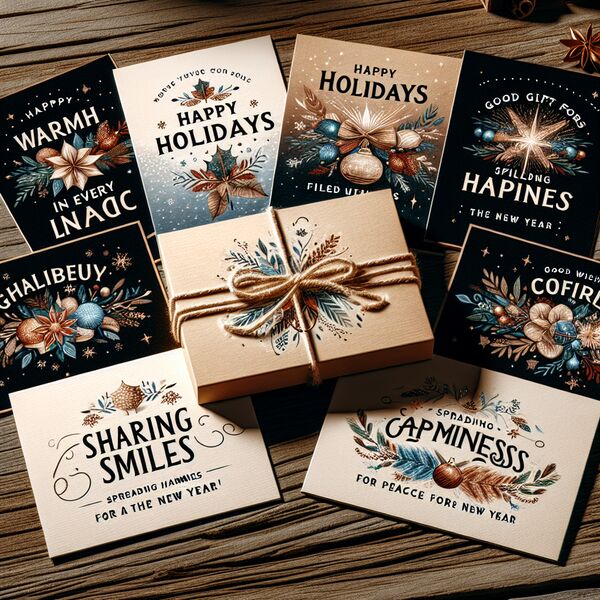 Stimmungsvolle Sprüche für Weihnachtsgeschenkkarten