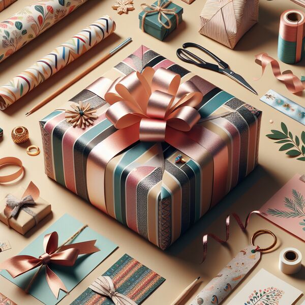 Verpacken von Geschenken mit Liebe verpackt  
