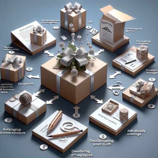 Verpacken von Geschenken mit einer Botschaft