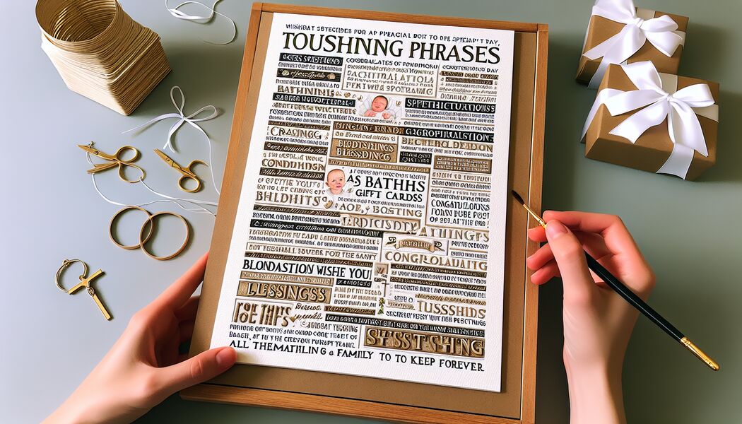 Inspirierende Worte für das Kind - Berührende Sprüche für Taufgeschenkkarten