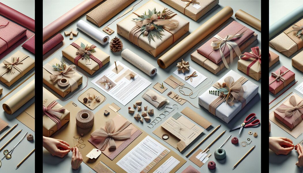 Verwendung von Naturmaterialien für eine besondere Note   - Verpacken von Geschenken mit Liebe verpackt  