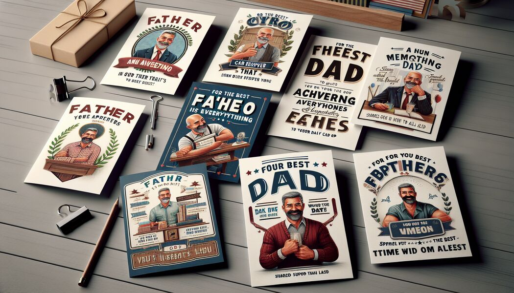 Starker Rückhalt in allen Lebenslagen - Männliche Sprüche für Vatertagsgeschenkkarten