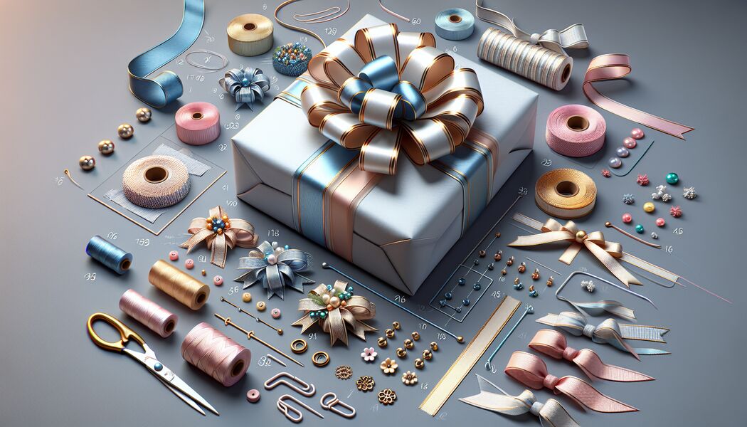 Bänder als dekorative Elemente einsetzen   - Verpacken von Geschenken mit Bändern  