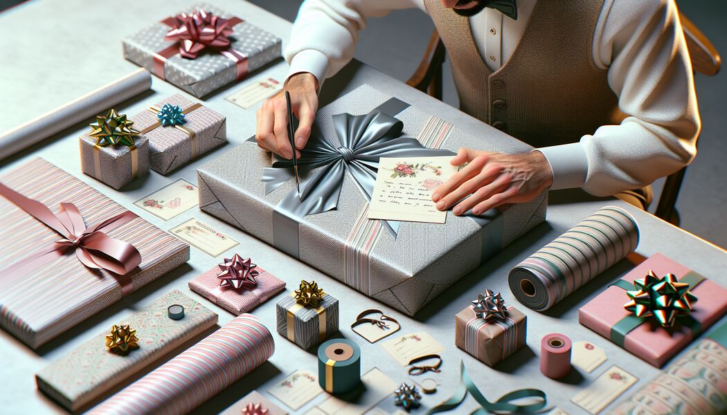 Thematische Gestaltung des Geschenks - Verpacken von Geschenken mit persönlichen Geschenken