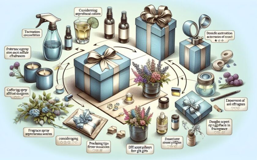 Verpacken von Geschenken mit Duftstoffen